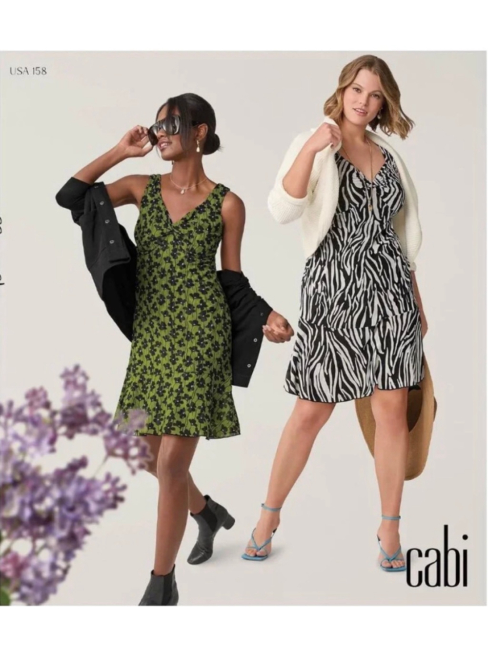 Women's Cabi Reversible Samba Mini Dress Size S Green Black Floral Zebra Print